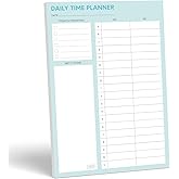 Sweetzer & Orange Time Block Planner. Undated Organizer To Do List Notepad. 7x10” Day Scheduler Productivity Task Pad. Checklist Diary, Work Journal, Appointment Pad, Daily To Do List Daybook