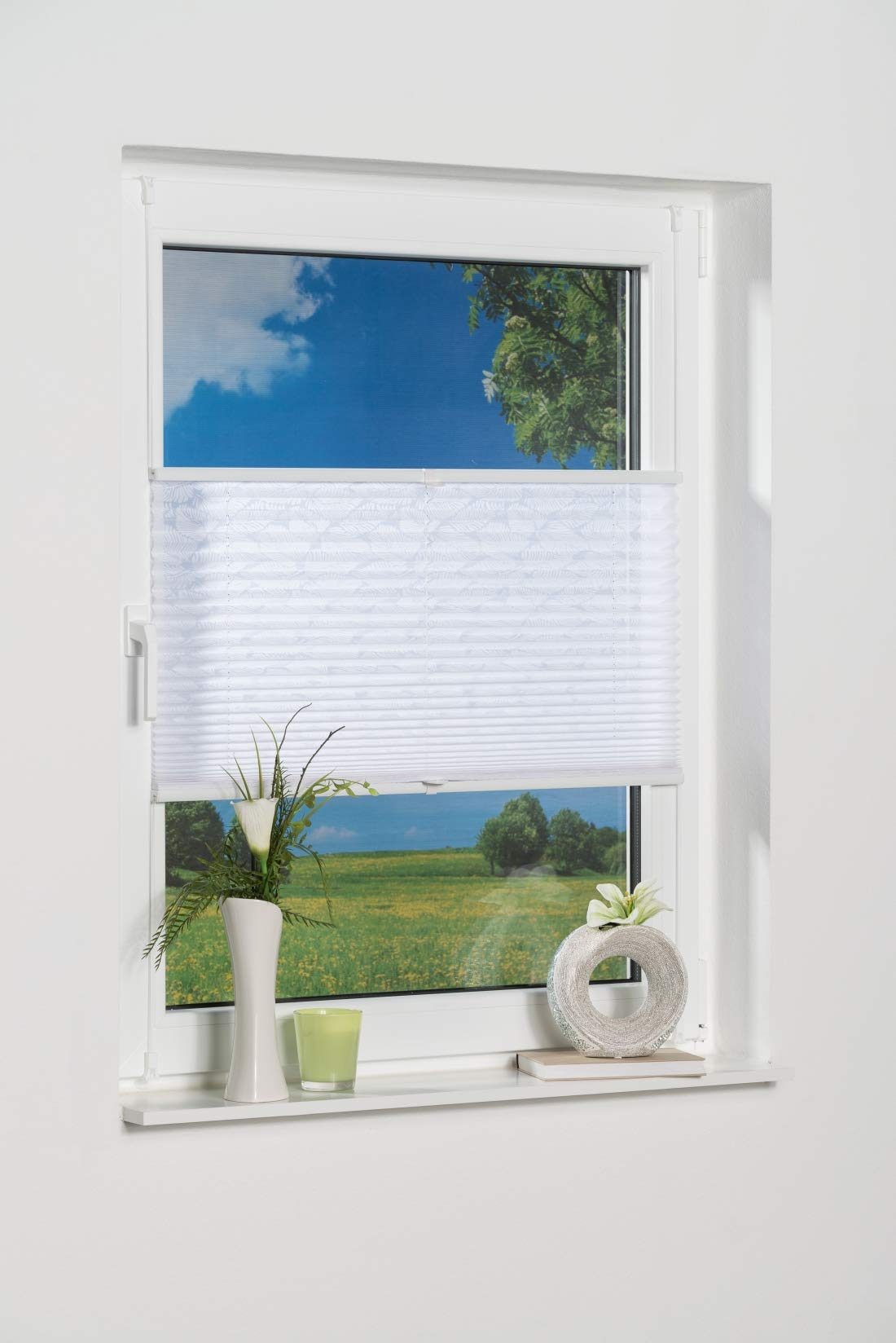 K-home -, Polyester, Ausbrenner Stoff Weiß, 75 x 210 cm — image 1