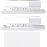 File Folder Tabs 40PCS Suspension Hanging File Folder Labels for Quick Identification of Clear Plastic Filing Tabs with Inser