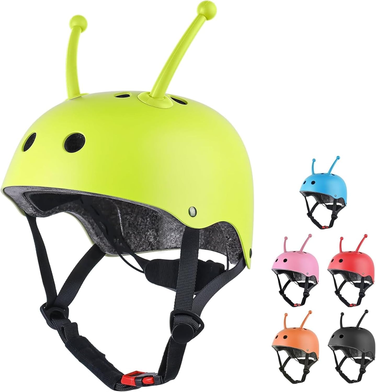 Kids Helmet 43-51cm for Boys Girls, Toddler Bike Helmets Micro Scooter Helmet for Kids Cycling, Skateboard,Child Multi-Sport Adjustable Helmets XS Size (Green)