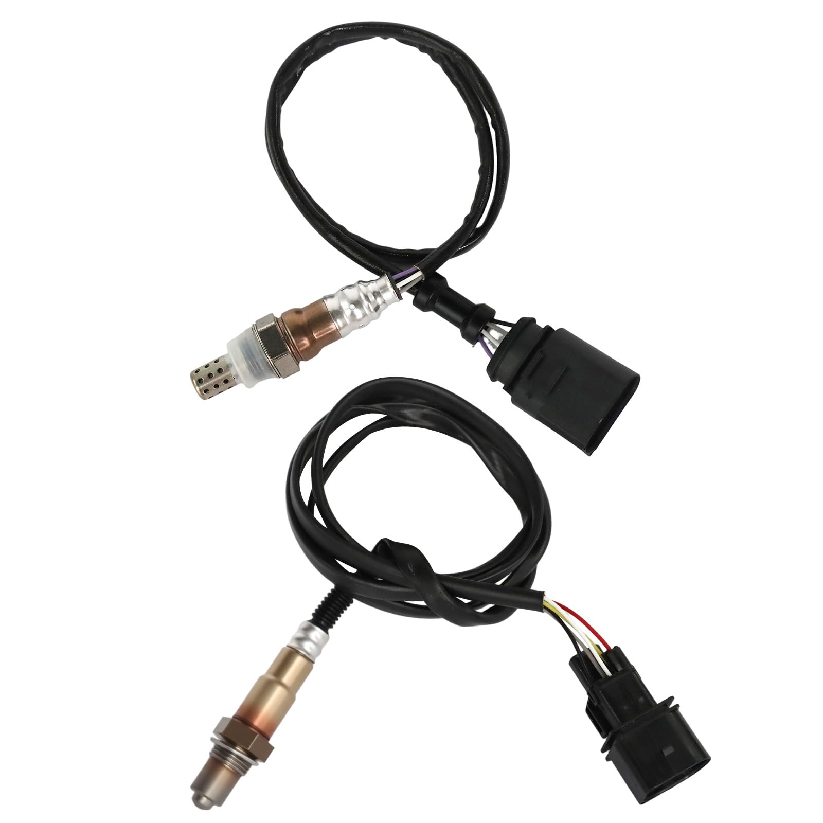 Photo 1 of 2001-2006 O2 Oxygen Sensor Upstream 250-24495 Downstream 250-25004 Compatible for VW Beetle 2001-2005, Golf 2001-2006, Jetta 2001-2005, 2.0L L4, Replaces 06B906265D, 0258007090, 11787515827