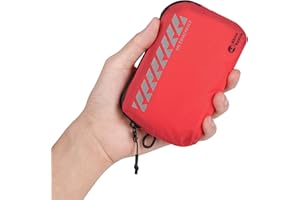 RHINO RESCUE EDC First Aid Kit for Travel, Mini Water-Resistant & Ultralight Portable Quick Search Emergency Med Kit for Car,