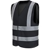 AYKRM 12 colour High visibility viz vest hi vis viz reflective work construction safety vest (XS-8XL)