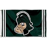 College Flags & Banners Co. Michigan State Spartans Vintage Retro Throwback 3x5 Banner Flag