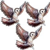 FZR Legend 3 Pack Magical Wizard Owl Balloons, Birthday Party Decorations, 30 inch Owl Foil Balloons for Kids Magic Theme Halloween Party Decorations