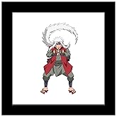 Gallery Pops Naruto Shippuden - Jiraiya Wall Art, Black Framed Version, 12'' x 12''