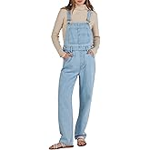 ANRABESS Overalls for Women Loose Fit Denim Overalls Adjustable Strap Jean Jumpsuit Bib Romper Spring Casual Work Outfits