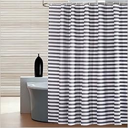 Ufaitheart Fabric Extra Long Stall Shower Curtain 54 X 78