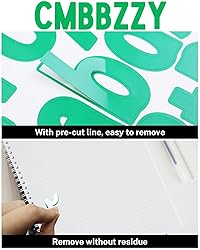 1 1/2 Inch Letter Stickers, 544 Pieces Alphabet