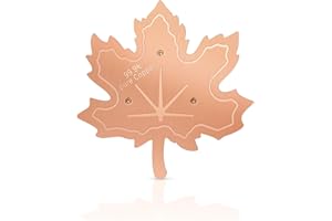 RGJ 99.99% Pure Copper Bird Bath Disk, 0.6mm Maple Leaf Bird Bath Purification Disk with Triple-Point Support for Physical Safe Clean Water All-Season, Universal Fit for Outdoor Birdbaths, Bowl