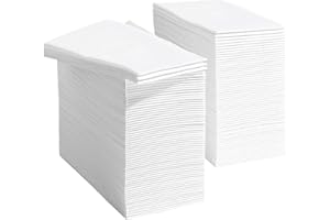 JEBBLAS Disposable Guest Towels, Linen Feel Hand Towels, Cloth-Like Paper Napkins, Soft, Absorbent Paper Hand Towel for Kitch