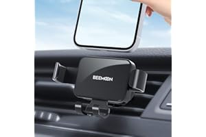 Beemoon Car Phone Mount, Hands Free Phone Holder, Gravity Air Vent Car Mount for Cell Phone Compatible with iPhone Xs/Xs Max/