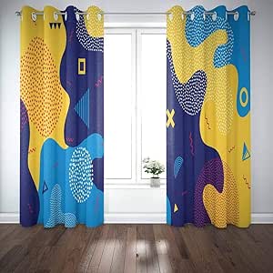 Cortinas para ventana de bahía, cortina de ventana para puerta, niños