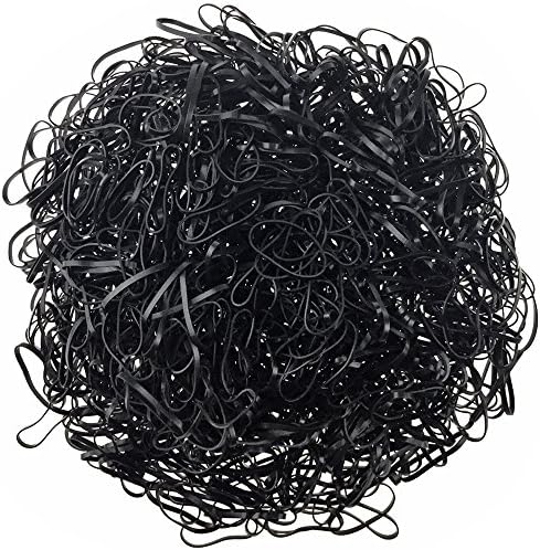 Baby Girl Hair Rubber Bands YYM Bulk Extra Strength Small Size Hair Holder Elastic Hair Ties Hair Accessories for Kids(Black)