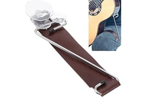 TUOREN Guitar Leather Support Z Shape Classical Guitar Support Rest Leg Bracket Musical Instruments Accessories Brown