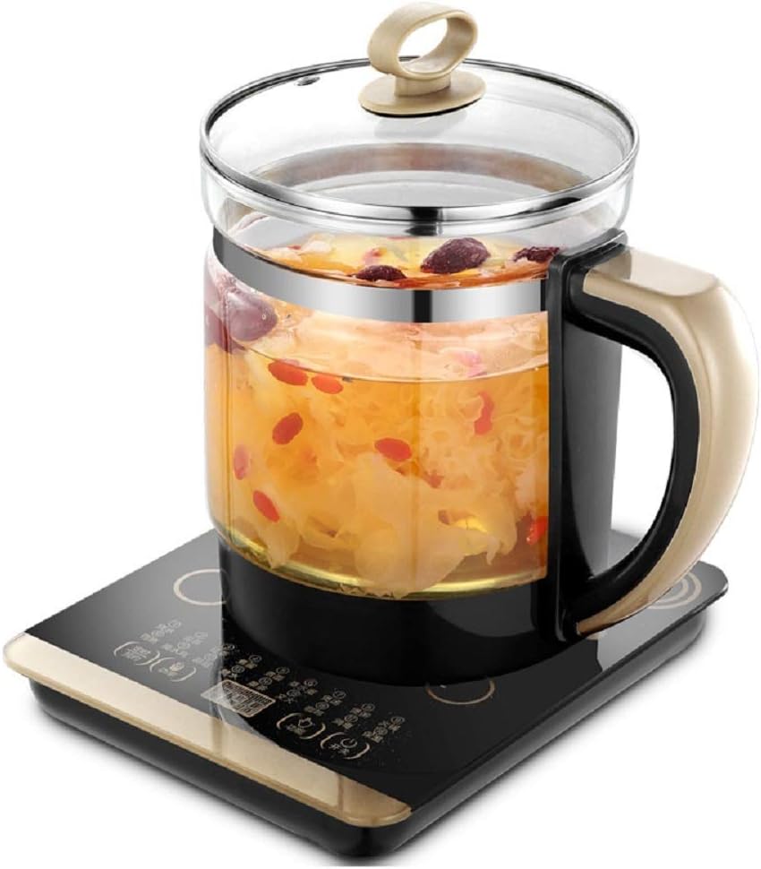 XWH Multi-Functional Health Pot, Appointment Timed Boiling Pot, Tea Pot Sugar Dessert Steamed Egg Glass Electric Kettle