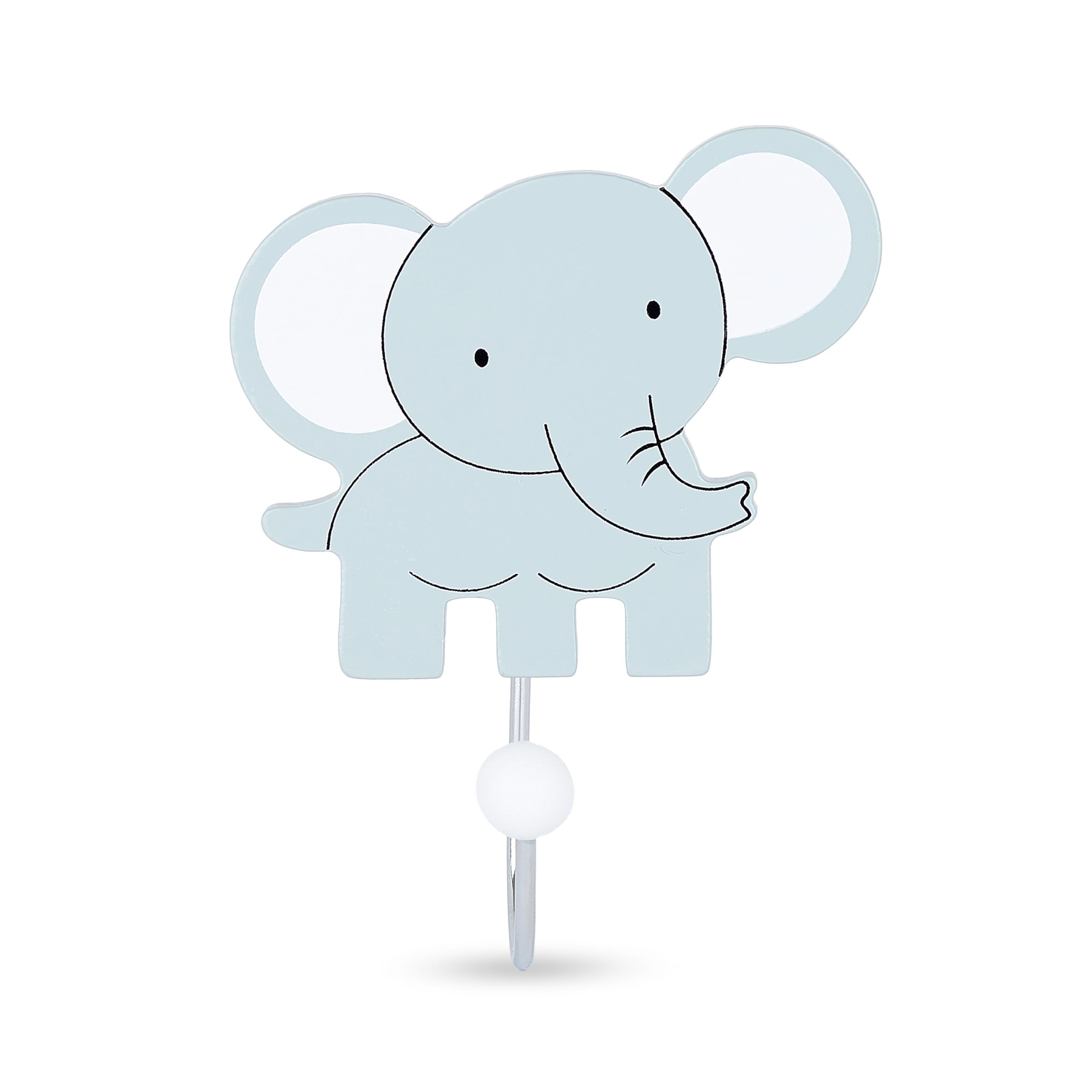 Mousehouse Gifts - Charming Wall Hook, Wooden Coat Peg for Children's Bedroom Decor (Elephant)