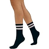 Organic Basics Unisex Core Stripe Crew Socks 2-pack