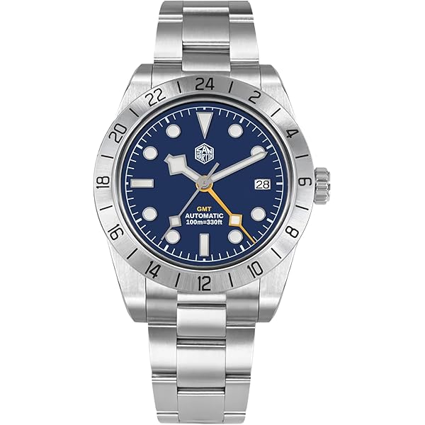 Amazon.com: SEAKOSS Men's 45mm GMT 10ATM Diving Automatic