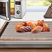 Dish Rack, Aiduy Roll Up Dish Drying Rack Dish Drainer Over the Sink Drying Rack Folding Sink Rack for Kitchen - Premium Stainless Steel