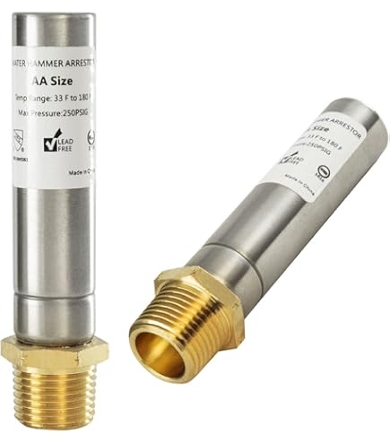Wasserhammer-Arrestor 1/2 Zoll NPT Aus Edelstahl – Geräuschdämpfer Für Waschmaschine & Spülmaschine – Schützt Rohre Und Ventile Vor Druckstößen – Kompakte Sanitär-Lösung