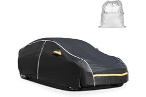 WMCHEYI Car Cover Waterproof All Weather,6 Layers Car Covers for Automobiles, Full Exterior Cover with Zipper, Outdoor SUV Car Cover Sun UV Rain Snow Wind Protection, Fit for 192"(192*74*74 inch)SUV