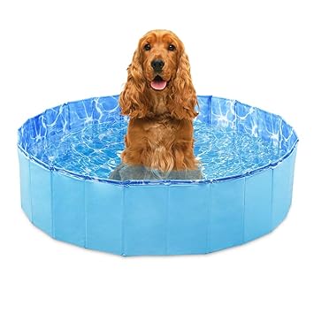 Gopetee Piscine Pliable Chien Baignoire Piscine De Bain Portable