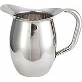 Winco WPB-3 Deluxe Bell Pitcher, 3-Quart, Stainless Steel