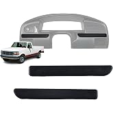 Eterpace Dash Panel Trim Bezel Inserts, Compatible with Ford F-150 Bronco 1992-1996, F-250 F-350 1992-1997, LH&amp;RH Snap-In Trim