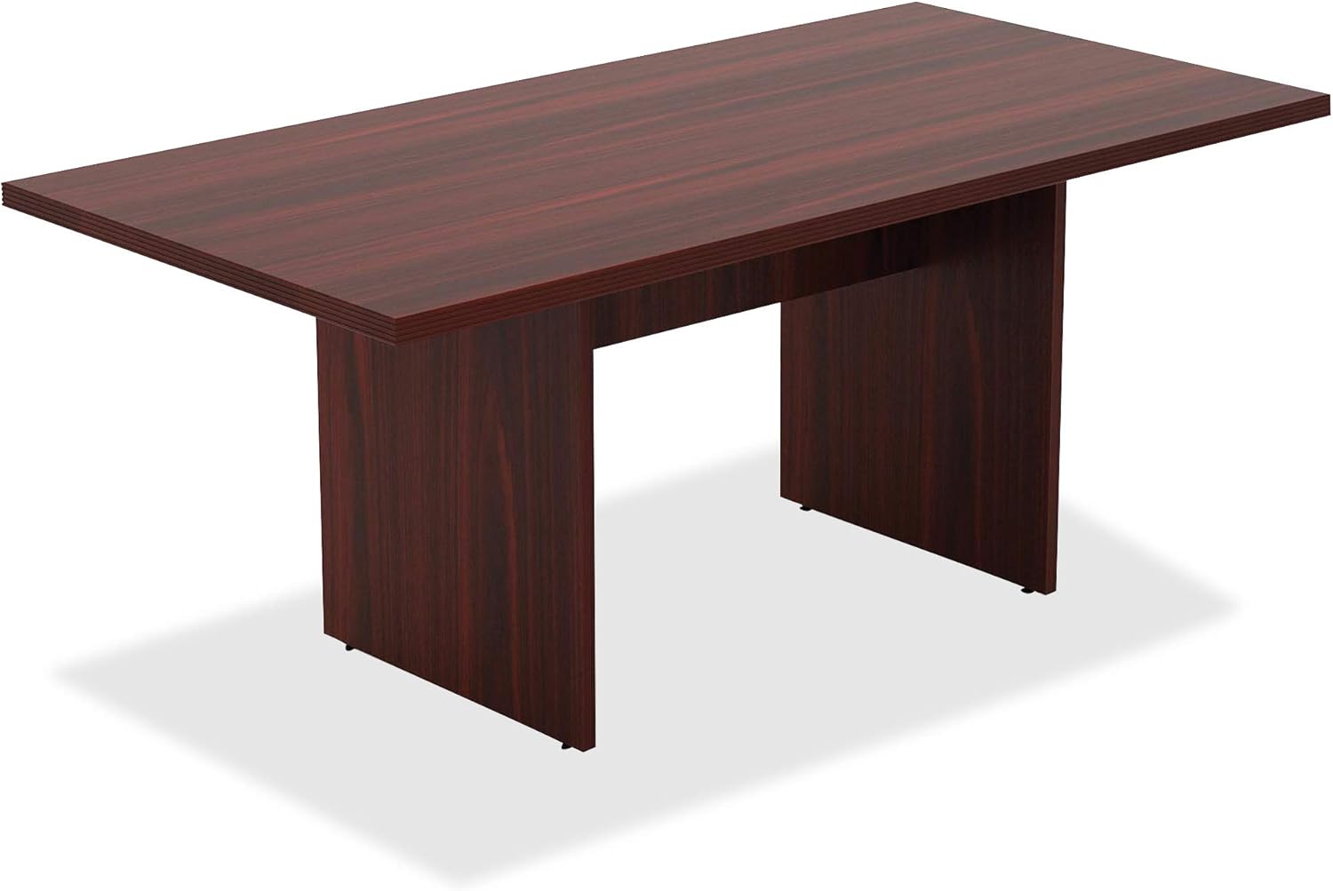 Lorell Chateau Conference Table, Mahogany Laminate