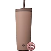 BlenderBottle Shaker 2-in-1 Tumbler- Stainless Steel - 24-oz. - Brown (Cocoa) (Amazon)