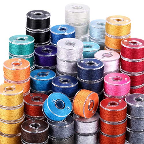 Photo 1 of 144 Pieces Prewound Bobbins Sewing Thread Bobbins Compatible with Brother/Babylock/Janome/Elna/Singer Embroidery Machine