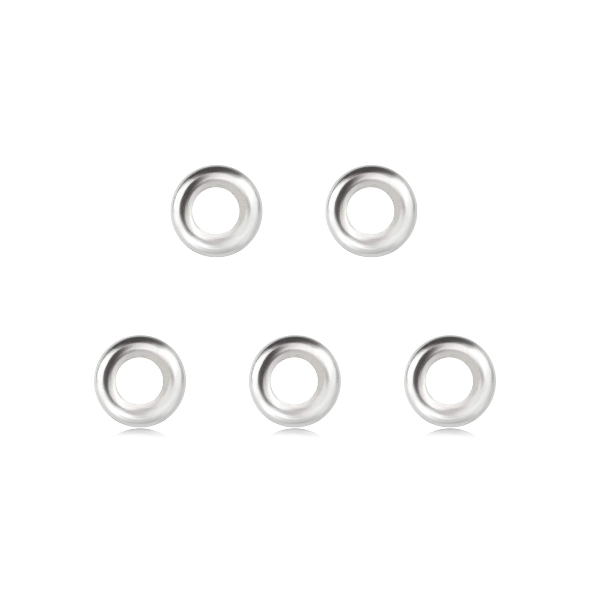 TJS 925 Sterling Silver Closed Jump Rings, 10 Pcs Pack, 6mm Diameter, 1.5mm Thickness, Close Jump Rings Connectors for Necklaces Bracelet, Jewellery Making, Jewellery Crafts Making