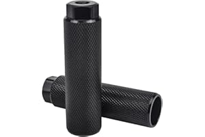 Universal Aluminum Alloy Bike Pegs for BMX Mountain Cycling Rear Stunt - 2pcs Black