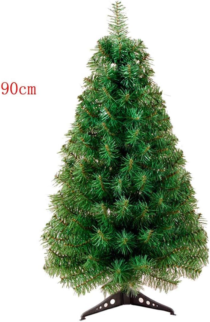 Quibine 3ft/90cm Artificial Bushy Chirstmas Trees With Tree Stand, Green