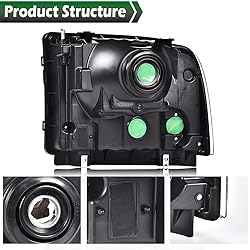 GRAND ORANGE Headlights Assembly Compatible with