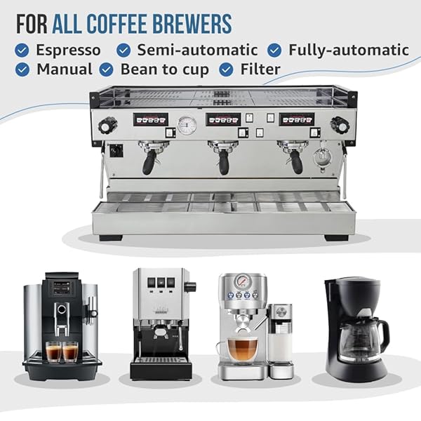 CAFFENU ESPRESSO MACHINE CLEANING TABLETS 100 COUNT USED EVERY 100 CUPS. AUTOMATIC, SUPERAUTOMATIC & BEAN TO CUP. USE WITH DESCALING