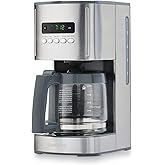 Kenmore Coffee Maker 12 Cup Drip Coffee Machine Reusable Filter Programmable Timer Digital Display Aroma Control Glass Carafe