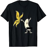 Banana Striptease Censored Naked Funny Adult Tee T-Shirt