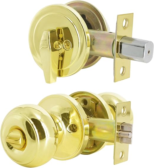 Doors & Door Hardware Entry Door Handle Lock set Keyed Alike deadbolt