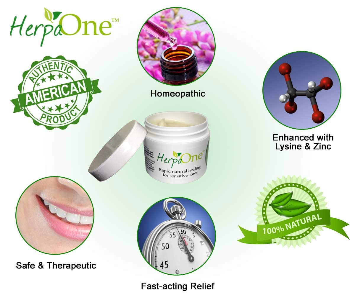 HerpaOne - Rapid Healing for Herpes Sores - All Natural - Lysine and Zinc Formulation- for Herpes Cold Sores Pain Itching Relief by HerpaOne: Health & Personal Care