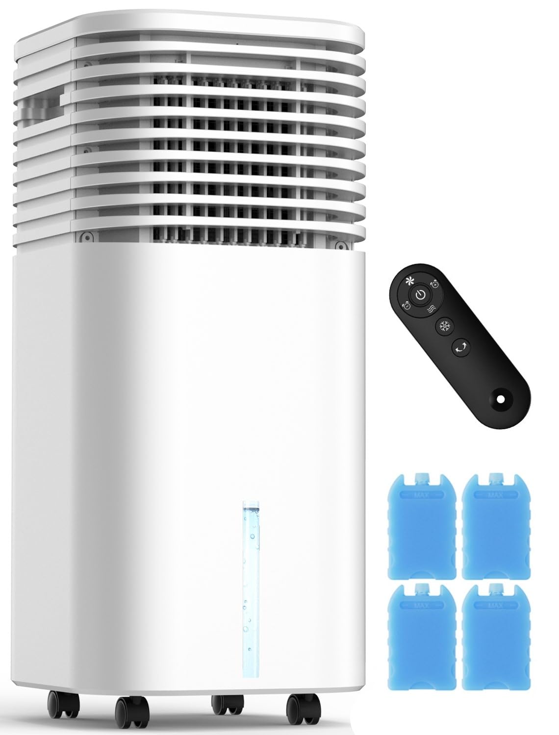 Photo 1 of FANCOLE Windowless Portable Air Conditioners with 4Modes & 3Speeds, 15H Timer for Smart Auto-off, 2Gal Tank for 20H Cooling, Evaporative Air Cooler 17 FT Remote, 120° Swing Swamp Cooler No Hose Needed