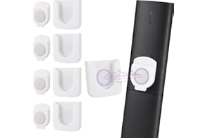 4 Pack Remote Holder Wall Mount, Strong Magnetic Remote Control Holder, Silicone TV Remote Holders with Self-Adhesive, Multif