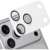 M.Craftsman for iPhone 17 Pro Max Pro Max Camera Lens Protector | Aerospace-Grade Aluminium | Full Protective Cover | Anti-Glare Sapphire Glass | Finish White