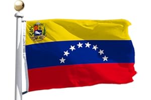Bolivarian Republic of Venezuela 8 Stars Flag 3x5 Ft Large outdoor&indoor 3' x 5' Bandera de venezuela 8 estrellas-Canvas Hea