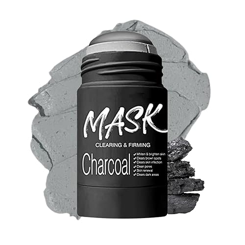 Charcoal Face Masks, Clay Mask Stick, Women Mens Face Mask, Clay Mask for Pore Remover, Purifying & Cleaning, Oil Control Clean Solid Mask, Face Moisturizing, Skin Renewal, for All Skin Types