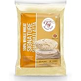 TAJ Signature Sharbati Atta 2-Pounds | Chakki Atta - Stone Ground 100% Whole Wheat Flour, Chappati Flour | No Mix