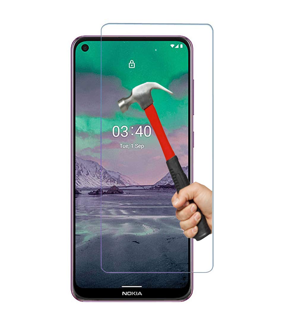 KP TECHNOLOGY Nokia 3.4 Tempered Glass, Nokia 3.4 Screen Protector with 9H Hardness Scratch resistant Shatterproof Friendly HD Crystal Glass Protector for Nokia 3.4