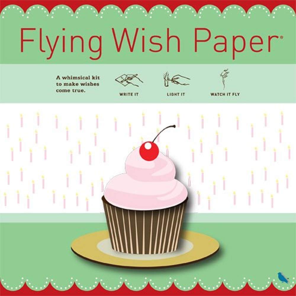Flying Wish Paper Birthday Cupcake, Large