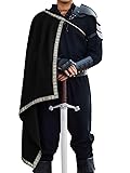 Runcati Mens Renaissance Shawl Half Shoulder Cape
